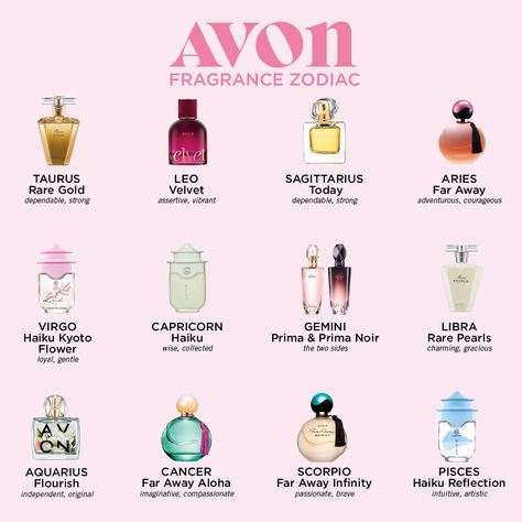 What's your sign.... Avon Marketing, Perfume Versace, Fragrance Finder, Avon Fragrance, Avon Business, Avon Perfume, Perfumes For Women, Avon Lady, Avon Beauty