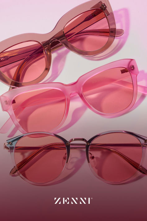 You’re a creature of habit but don’t take yourself too seriously. Wear your rose hued Blokz®+ Tints lenses to block blue light and stay comfortable while gaming or other screen time. Two kinds of filters block out up to 92.73% of HEV2 blue light, the most hazardous range, with 100% UV blocking as a bonus. Create a custom glasses build that matches your vibe with 8 total Blokz®+ Tints colors to choose from, compatible with 1000s of stylish and affordable Zenni frames. Rose Tinted Glasses Aesthetic, Zenni Frames, Rose Tinted Glasses, Custom Glasses, Tinted Glasses, Creature Of Habit, Rose Colored Glasses, Zenni Optical, Unique Roses