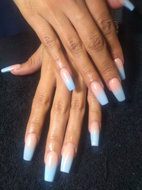 Spring Nails 2023 French, Periwinkle Nails Acrylic, Periwinkle Nails, Gel French Tips, Green French Tip, Spring Nails 2023, Green French, French Tip Acrylic Nails, Nails 2023