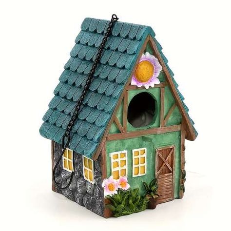 Temu | Explore the Latest Clothing, Beauty, Home, Jewelry & More Hummingbird House, Bird Houses Painted, Nesting Box, Bird Boxes, Bird Nest, Small Birds, Decorate Your Room, Birdhouse, Bird Cage