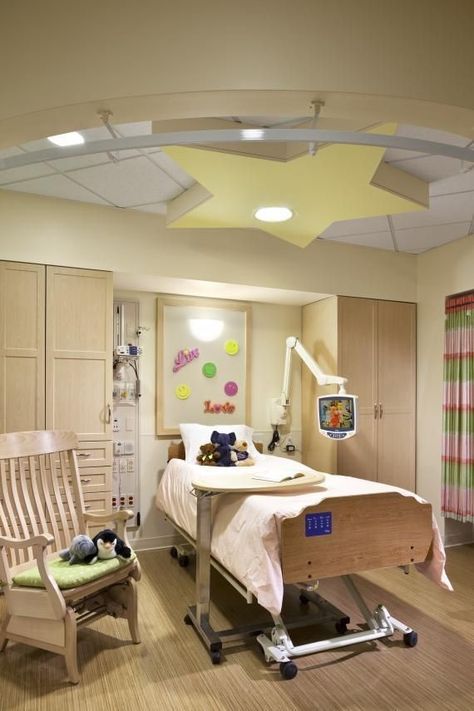 Inpatient Room, Children Hospital Design, Pediatric Hospital, Chris Cooper, Healthcare Interior Design, Child Life Specialist, Skilled Nursing Facility, Healthcare Architecture, Children Hospital