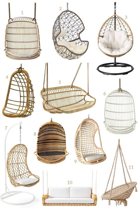 Hanging Chair Indoor, Koti Diy, Hanging Chairs, Hanging Chair Outdoor, Hanging Furniture, Inspire Me Home Decor, 아파트 인테리어, Balcony Decor, Swinging Chair