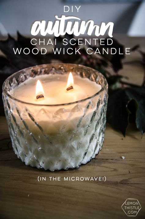 Chai Candle Diy, Wood Wick Candle Diy, Woodwick Candle Diy, Diy Candels, Chai Candle, Candle Making For Beginners, Expensive Candles, Diy Candles Easy, Hand Dipped Candles