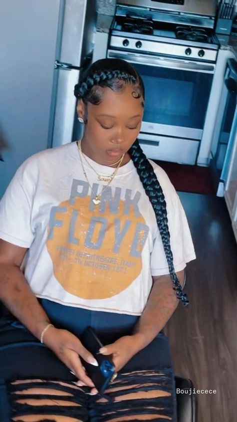 Sleek Braided Ponytail, Two Braid Hairstyles, Weave Ponytail Hairstyles, Sleek Ponytail Hairstyles, Black Ponytail Hairstyles, Feed In Braids Hairstyles, Quick Weave Hairstyles, Braided Cornrow Hairstyles, Quick Braided Hairstyles