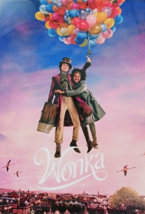 Wonka And Noodle, Timothee Wallpaper, Wonka Poster, Wonka Wallpaper, Wonka Aesthetic, Wonka Edits, Willy Wonka Movie, Wonka Movie, Chocolate Factory Party