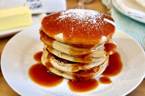 For The Love Of Guava Pancakes with Guava Syrup - For The Love Of Sazón Guava Cocktail Recipes, Guava Syrup, Pancake Syrup Recipe, Guava Recipes, Guava Paste, Pineapple Guava, Paste Recipe, Pancake Syrup, Delicious Donuts