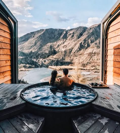 27 Outdoor Hot Springs, Tubs & Pools To Warm Up Your Winter Travels | Onsen Hot Pools Resort and Spa | Photo: Tara Milk Tea Private Onsen, Outdoor Hot Tub, Luxury Boat, Hot Pools, Vacation Mood, Destination Voyage, Foodie Travel, Winter Travel, Travel Couple