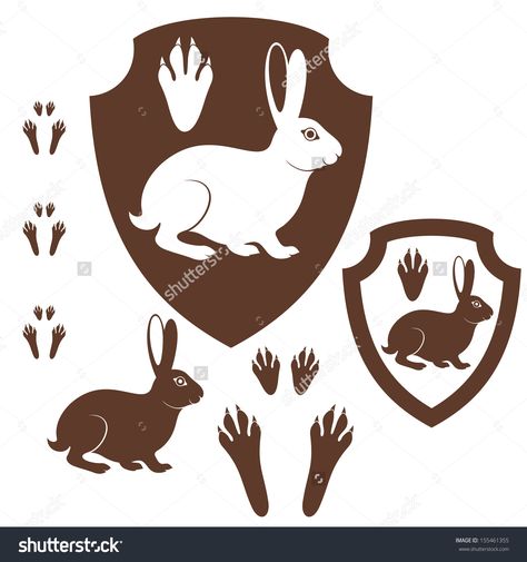 Rabbit/hare Camp Tattoo Ideas, Rabbit Paw Print, Camp Tattoo, Peter Tattoo, Bunny Tattoo Ideas, Rabbit Footprints, Paw Print Image, Big Rabbit, Highschool Art