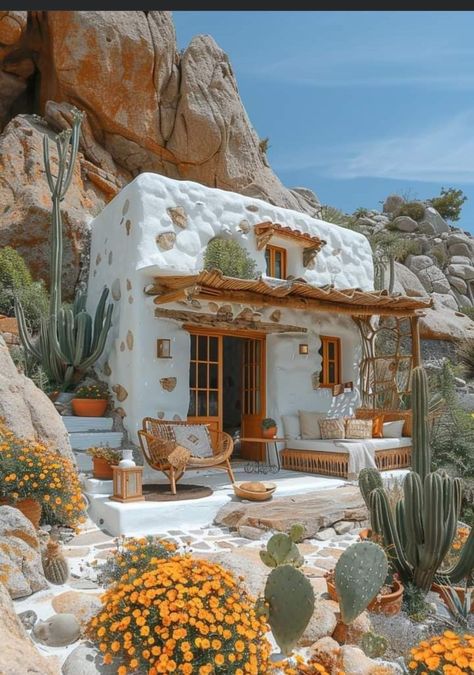 Tiny Desert House, Arizona Casita, Desert Paradise, Oasis Home, Earth House, Adobe Home, Desert House, Adobe House, Desert Oasis