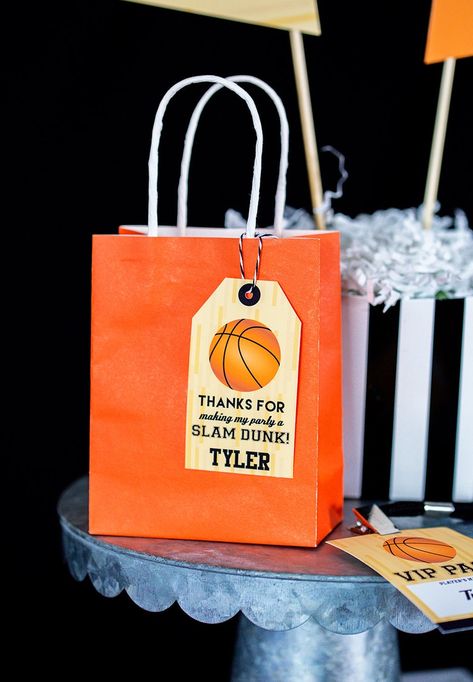 Basketball Themed Birthday Party, Basketball Theme Birthday, Basketball Party Favors, Basketball Theme Party, Birthday Treat Bags, Basketball Birthday Parties, Basketball Cake, Basketball Party, Basketball Theme