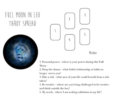 Full Moon Tarot Spread in Leo 2 Full Wolf Moon Tarot Spread, Wolf Moon Tarot Spread, Full Moon In Leo Tarot Spread, Tarot Storytelling, Full Moon Tarot Spread, Leo Full Moon, Golden Thread Tarot, Full Moon In Leo, Oracle Spreads