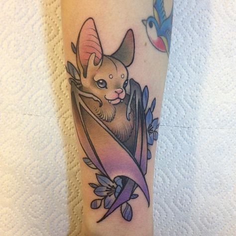 Tattoo Bat, Japanese Traditional Tattoo, Bats Tattoo Design, Tier Tattoo, Key Tattoo, Kunst Tattoos, Bat Tattoo, Japanese Tattoos, Halloween Tattoo