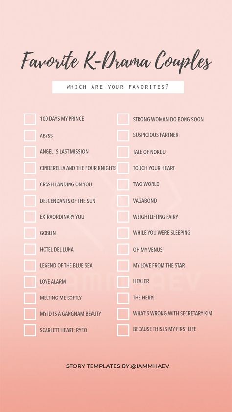 Netflix Kdrama Checklist, K Drama Couples, Bingo Template Instagram, Kdrama Names, Kdrama Challenge, Kdrama Bingo, Romantic Kdramas, Kdrama Checklist, Kdrama List