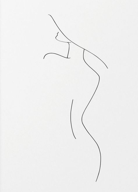 Woman Sillhoute Drawing, Tattoo Of Woman Body Outline, Female Form Tattoo, Female Silhouette Tattoo, Woman Silhouette Tattoo, Body Silhouette Tattoo, Body Drawing Ideas, Female Silhouette Art, Figure Line Drawing