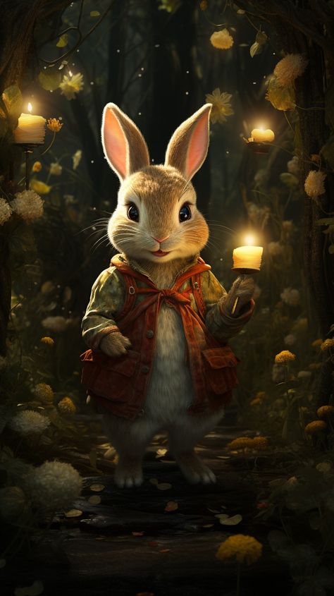 #fantasy #ai #art #fairytale #cute #rabbit Fantasy Rabbit, Female Rabbit, Giant Rabbit, Dnd Ideas, Animals Care, House Rabbit, Rabbit Art, Card Sleeves, Cute Rabbit