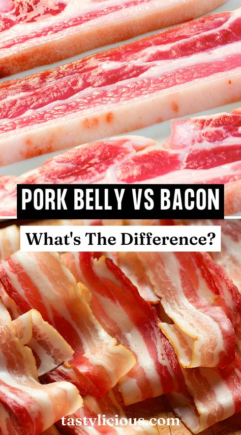 pork belly vs bacon price | can i use pork belly instead of bacon | is pork belly healthier than bacon | fall recipes dinner | healthy lunch ideas | dinner ideas | breakfast ideas | easy healthy dinner recipes Bacon Wrapped Pork Belly, Side Pork How To Cook, How To Make Bacon From Pork Belly, Homemade Bacon Recipes Pork Belly, Making Bacon From Pork Belly, What To Do With Pork Belly, Pork Belly Breakfast Recipes, Carnivore Pork Belly Recipes, Pork Belly Bacon Recipes