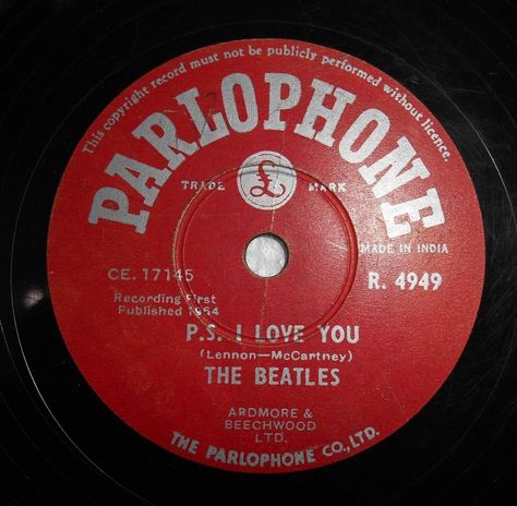 Unique Beatles 78 RPM Record R4949 Parlophone Label LOVE ME DO Pressed in India Beatles Records, 78 Rpm Records, Old Records, 45 Records, Oldies Music, Love Me Do, Music Memories, Music Radio, Jazz Blues