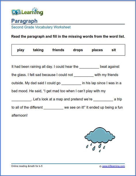 Grade 2 vocabulary worksheet words in paragraphs Grammer Sheets Grade 3, Vocabulary Words For Grade 2, Vocabulary Worksheets For Grade 2, Cloze Passage Worksheets 3rd Grade, Grade 5 Vocabulary Worksheets, Grade 4 Vocabulary Worksheets, Vocabulary Second Grade, Paragraph Writing Worksheets, Paragraph Worksheets