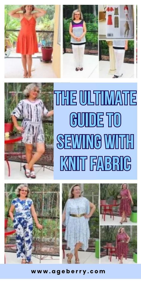 Discover the essential tips and techniques for successfully sewing with knit fabric in our comprehensive sewing knit guide "The Ultimate Guide to Sewing with Knit Fabric." Learn how to choose the right needles, stitches, and sewing machine settings to prevent stretching and puckering. Find out how to handle common challenges like hemming, finishing seams, and working with different types of stretch fabrics. Stretch Fabric Patterns, Knit Sewing Patterns, Sewing Knit Fabric, Diy Lounge Wear, Knit Fabric Projects, Sewing Elastic, Sewing Leather, Sewing Projects For Beginners, Easy Sewing Projects