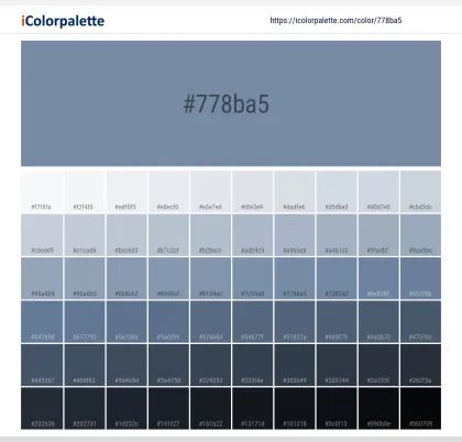 Shadow Blue information | Hsl | Rgb | Pantone Pantone Color Book, Space Information, Hexadecimal Color, Hex Color, Hex Color Palette, Color Schemes Colour Palettes, Skin Color Palette, Paint Color Palettes, Grey Color Palette