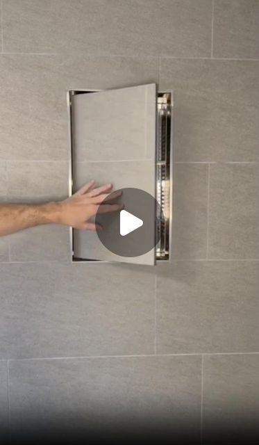 Fittes on Instagram: "Final touches on our No-See Shower Niche! 🚿 Sleek, seamless, and ready to impress. P.S. Tiling the hinged door was done off-camera. 😉

🔺Tap link in bio to shop!

#Fittes #Shower #BathroomRenovation #Innovation #CoolHome #HomeImprovement #InteriorDesign" Bathroom Niches Designs, Tiled Shower Niche, Bathroom Shower Niche Ideas, Bathroom Niche Design, Shower Niche Ideas, Tile Shower Niche, Bathroom Niche, Shower Niche, Shower Taps