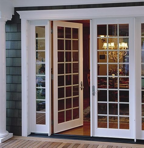 Upvc French Doors, Closet Door Makeover, French Doors Exterior, Doors Exterior, French Doors Patio, French Windows, Door Inspiration, Garage Conversion, Screen Porch