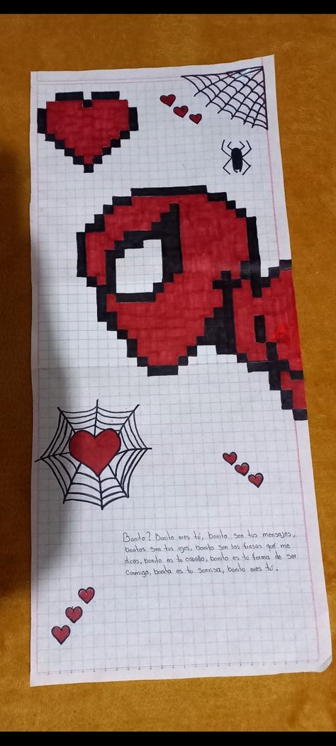 Dibujo para tu novio de spider man Forks Dibujos, Spider Man Gifts For Boyfriend, Spider Man Gift Ideas, Spider Man Dibujo, Spider Man Cute, Spider Man Drawing, Spiderman Pixel Art, Spider Man Art, Spiderman Gifts