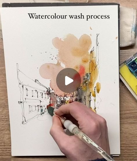 29K views · 3.4K likes | Neil Whitehead Art on Instagram: "Last weekends line and wash watercolour.  A darker palette driven by observation and the feel of the day.   #instaart #ennkaydraw #neilwhitehead #lineandwashwatercolor #watercolours #architecturalsketch #derwentart #artistsoninstagram #taunton" Line Wash Watercolour, Line And Wash Watercolor Sketches, Neil Whitehead, Line And Wash, Watercolour Wash, Architectural Sketch, Watercolor Wash, Watercolor Sketch, Insta Art