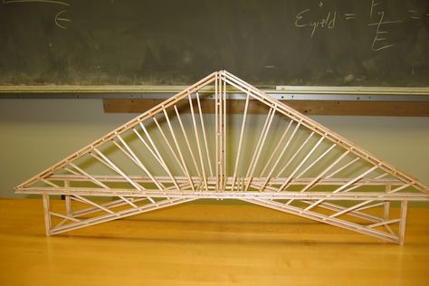 How to Make a Bridge Out of Balsa Wood Toothpick Bridge, Paper Bridge, Wood Truss, Bridge Model, Truss Bridge, Woodworking Kits, Bridge Construction, Woodworking Projects For Kids, Woodworking For Kids