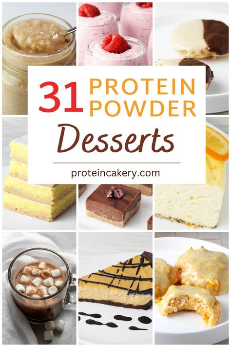 Protein Powder Dessert Easy, Protein Powder Desserts, Protein Cheesecake Recipe, Healthiest Protein Powder, Protein Dessert Recipes, Protein Cupcakes, Low Calorie Protein, Frozen Yogurt Recipes, Protein Cheesecake