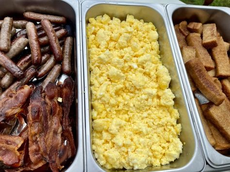 Scrambled Egg Toppings, Buffet Eggs, Make Ahead Scrambled Eggs For A Crowd, Scrambled Eggs For A Crowd Brunches, Egg Bake For Large Group, Oven Scrambled Eggs For A Crowd, Continental Breakfast Ideas For A Crowd, Eggs For A Crowd Make Ahead Breakfast, Scrambled Eggs For Large Group