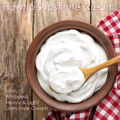 How to Substitute Cream - Dairy-Free options for Coffee Creamer, Sour Cream, Light & Heavy Cream, and Whipped Cream Homemade Yogurt Recipes, Sistem Pencernaan, Salsa Yogurt, Desserts Keto, Dairy Free Cream, Yogurt Flavors, Yogurt Maker, Homemade Yogurt, Dairy Free Options