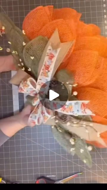 Julie Oxendine on Instagram: "Want to know how to use that Dollar Tree Pumpkin wreath frame? Or do you have one of the frames from your local Hobby Lobby? This tutorial will work for both of those just fine. Check out the tutorial on my YouTube channel, I have it linked on my profile page for you. #craftingideas #craftingtime #falldecorating #falldecoratingideas #julieswreathboutique" Pumpkin Frame Wreath, Pumpkin Wreath Ideas, Wire Pumpkin Wreath Diy, Dollar Tree Pumpkin Wreath, Diy Hobby Lobby, Pumpkin Wreath Tutorial, Fall Ribbon Wreath, Sunflower Wreath Diy, Pumpkin Wreath Diy