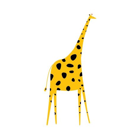 Giraffe Drawing, Giraffe Illustration, Bad Drawings, Children's Illustration, A Giraffe, Kids Artwork, Kids Poster, Giraffes, 로고 디자인