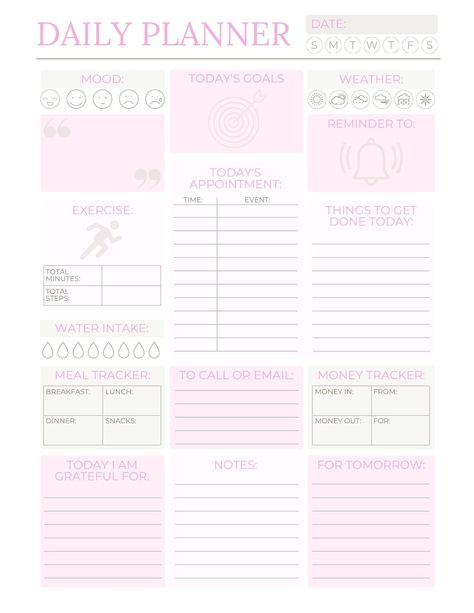 That Girl Undated Digital Planner: Stay organized and productive with this beautiful daily planner for iPad and GoodNotes. Includes habit trackers, to-do lists, weekly spreads, and more! ✨ #thatgirlplanner #digitalplanner #ipadplanner #goodnotes Study Plan Template, Best Daily Planner, Ipad Planner Goodnotes, Daily Planner Printables Free, Daily Routine Planner, Daily Schedule Planner, Planner For Ipad, Pink Planner, Aesthetic Planner