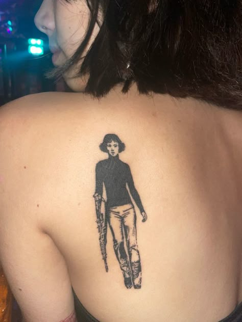 kill bill tattoo uma thurmon lucy liu anime film contrast art O Ren Ishii Tattoo, Kill Bill Inspired Tattoos, Mulholland Drive Tattoo, Kill Bill O Ren Ishii, Dostoevsky Tattoo, Gogo Tattoo, Film Tattoo Ideas, Kill Bill Tattoo, Bill Tattoo