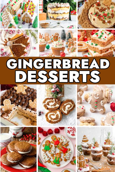 Gingerbread Desserts – ‘Tis the season to indulge in the warm and comforting flavors of gingerbread! Christmas is right around the corner, and what better way to celebrate than with a delectable array of gingerbread dessert ideas? From classic gingerbread cookies to innovative twists on this beloved holiday flavor, we’ve curated a list of irresistible gingerbread desserts that will make your holiday season even sweeter. Gingerbread Party Food Ideas, Christmas Dessert Gingerbread, Gingerbread Desserts, Gingerbread Dessert Recipes, Gingerbread Sandwich Cookies, Graham Cracker Gingerbread House, Easy Gingerbread House, Gingerbread Dessert, Gingerbread Recipes