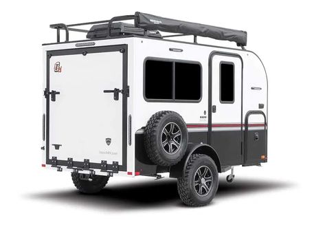 Little Wonders: 15 Tiny Camping Trailers Lightweight Camper Trailer, Micro Camper Trailers, Small Rv Campers, Mini Motorhome, Lightweight Trailers, Small Camper Trailers, Small Camping Trailer, Cargo Trailer Conversion, Cargo Trailer Camper