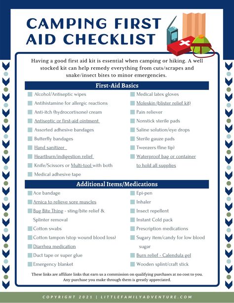 Homemade First Aid Kit, Hiking First Aid, Hiking First Aid Kit, First Aid Kit Checklist, Tricky Tray, Diy First Aid Kit, Camping First Aid Kit, Backyard Tent, Emergency Prepardness