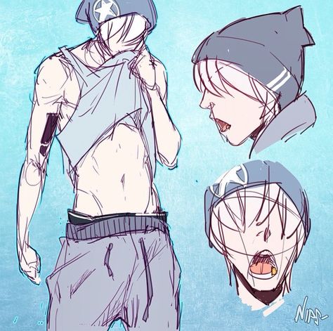 parkour lookin kid, beanie, baggy pants, sketchy drawing Anime Beanie, Jeans Drawing, Pants Drawing, Shirt Drawing, Baggy Clothes, Cartoon Outfits, Concept Art Drawing, Art Style Inspiration, Drawing Clothes