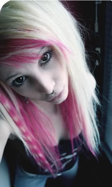 pink Blonde Scene Hair, Emo Scene Girls, Pink Blonde Hair, Emo Scene Hair, Blonde With Pink, Emo Hair, Scene Girls, Alternative Hair, Scene Hair