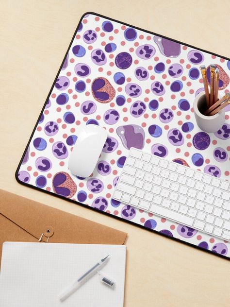 Hematology Aesthetic, Med Stickers, Art Selling, Cell Pattern, Medical Laboratory Scientist, White Blood Cell, Medical Laboratory Science, White Blood, Lab Tech