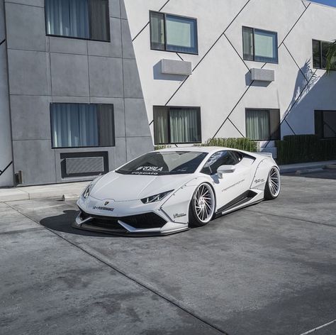 Lamborghini Huracan w/ a Liberty Walk Body Kit, Forgiato Wheels and a Fabspeed Exhaust Photo taken by: @rdbvik on Instagram Lamborghini Wide Body Kit, Lamborghini Huracan Wide Body Kit, Car Wide Body Kit, Wide Body Kit Cars, Lamborghini Liberty Walk, Forgiato Wheels, Wallpaper Luxury, Best Car Seats, Cars Brand