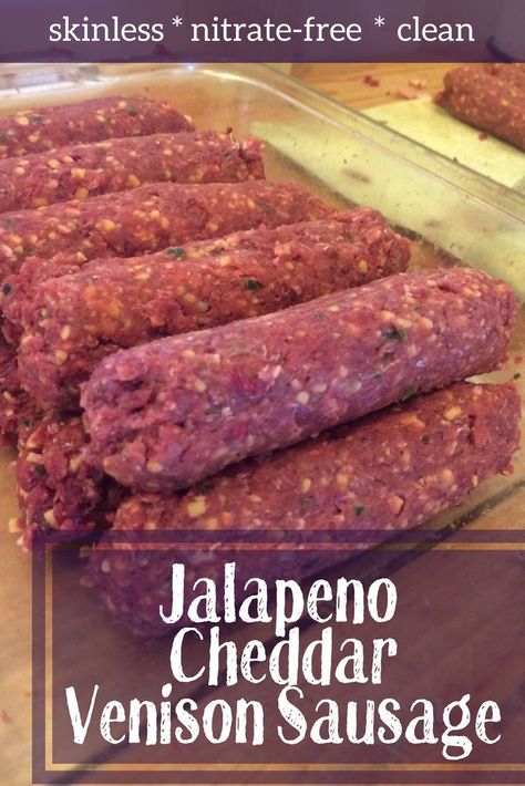 Deer Salami Recipes, Venison Bratwurst Recipes, Venison Summer Sausage Recipe, Homemade Summer Sausage, Deer Sausage, Venison Sausage Recipes, Summer Sausage Recipes, Venison Sausage, Sausage Making Recipes