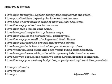 Queer Relationship, Lesbian Love Quotes Short, Queer Love Quotes, Queer Poems, Soft Butch Aesthetic, Soft Butch, Lesbian Poetry, Butch Quote, Queer Love Aesthetic