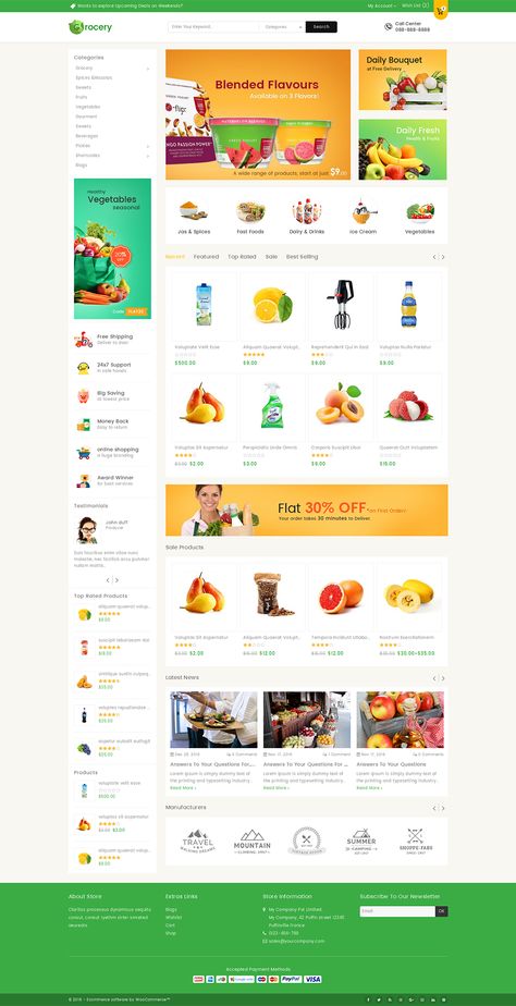 Grocery Website, Webpage Design Layout, Food Web Design, Unique Website Design, Ppt Template Design, Gift Flowers, Organic Wine, Ecommerce Web, Website Optimization