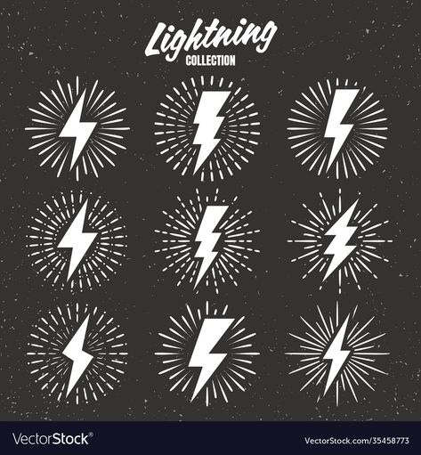 Lightning Bolt Graphic, Lightening Illustration, Lightning Graphic Design, Felt Burning, Lightning Bolt Art, Lightning Bolt Tattoo, Lightning Bolt Logo, Easy Bar, Lightning Tattoo