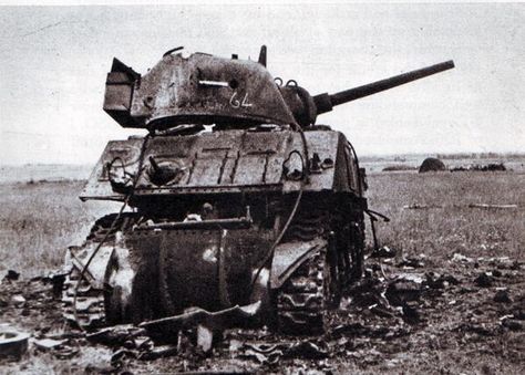 Sherman 'brewed up' Caen 1944 Damaged Tanks, M4 Sherman, Battle Damage, Sherman Tank, Wwii Photos, Armoured Vehicles, Ww2 Tanks, German Tanks, Battle Tank