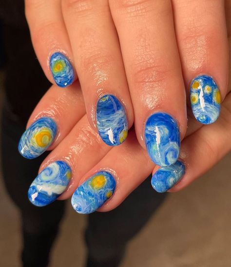 Precious Nails, Nails Board, Outfit Ideas December, Water Color Nails, Amazing Nails, Starry Nights, Clothing Outfit Ideas, Party Nails, Kawaii Nails