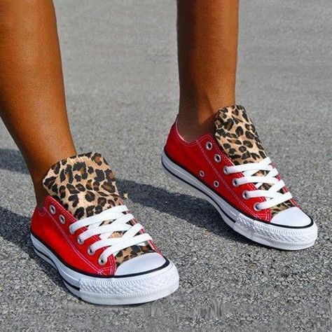 Lace Up Loafers, Leopard Flats, Fashion Shoes Flats, Casual Heels, Girl Clothing, Country Girl, Lace Up Heels, Up Shoes, Red Lace